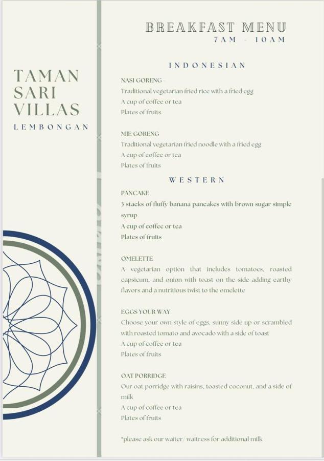 Island Cabanas Formerly Taman Sari Villa Lembongan Zewnętrze zdjęcie